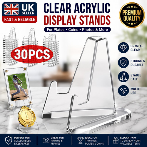 Clear acrylic display easel - clear,