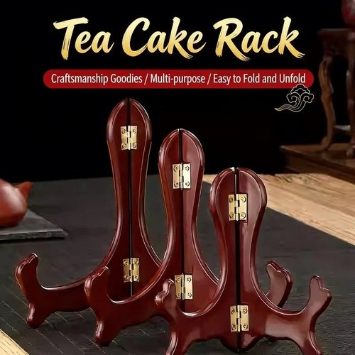 Wooden plate display - plate, stand