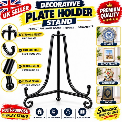 Decorative plate holder stand - plate,
