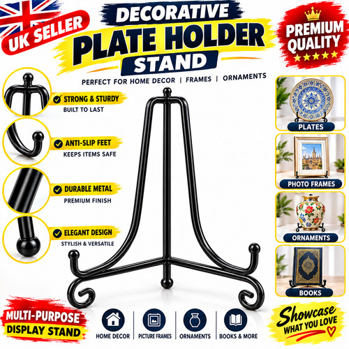 Decorative plate holder stand - holder,