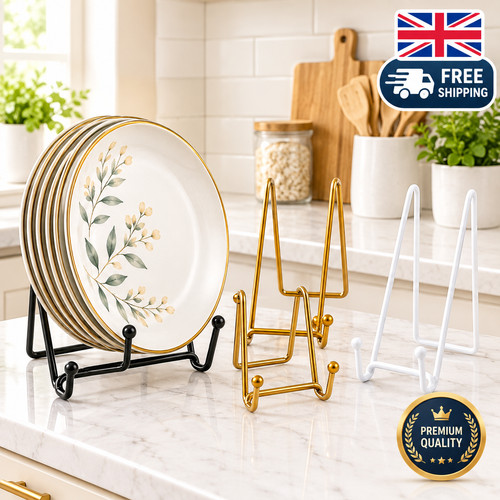 Metal plate stand display - metal,